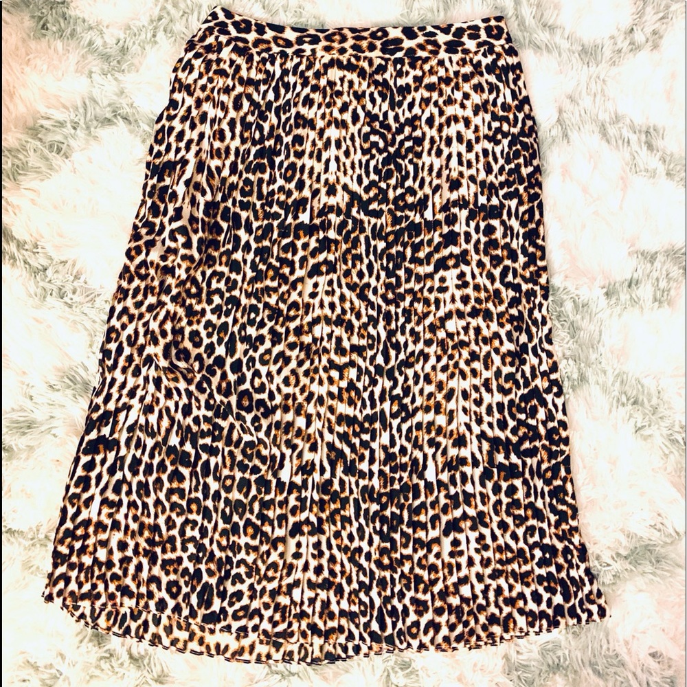 Express Cheetah print midi skirt